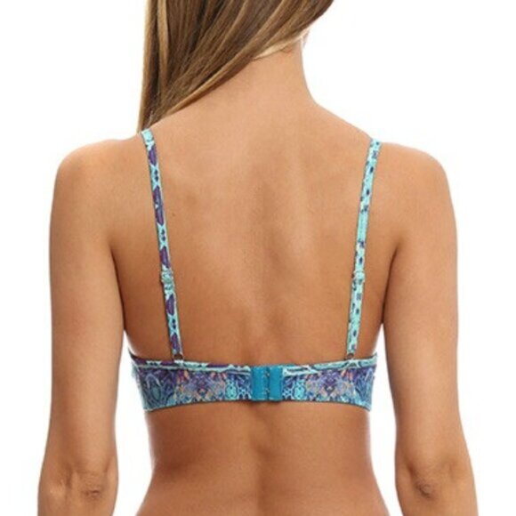 RARE! Camilla Tides Of Aurora Soft Bra Bralette Crop Top Size 1 Small b53E - Picture 7 of 9
